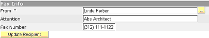 Update Fax Contact